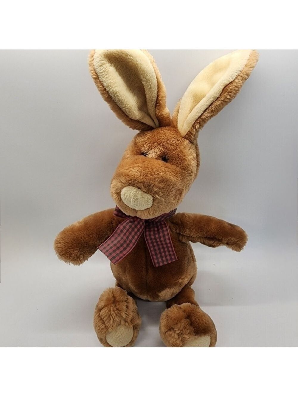 GUND Vintage Clover the Brown Bunny rabbit long snoopy face plush stuffed animal - Picture 4 of 14